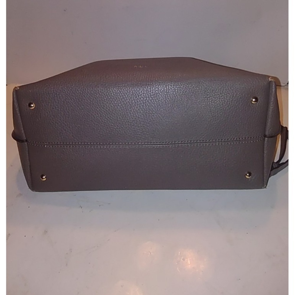Lauren Ralph Lauren Cross Body Purse Taupe, Inside pocket, Shoulder Strap 18x13 - Picture 4 of 11